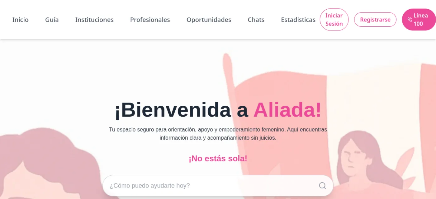 Aliada IA Página Principal